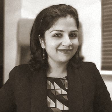 Portrait of Mayura Chandekar, OMPEG Core Group, smiling.